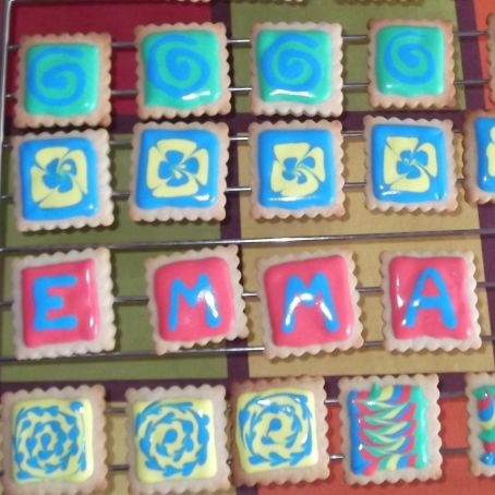 Glasa de clara de huevo para decorar galletas