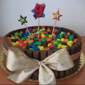 Tarta de kit kat