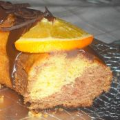 Corona de chocolate y naranja - Paso 1