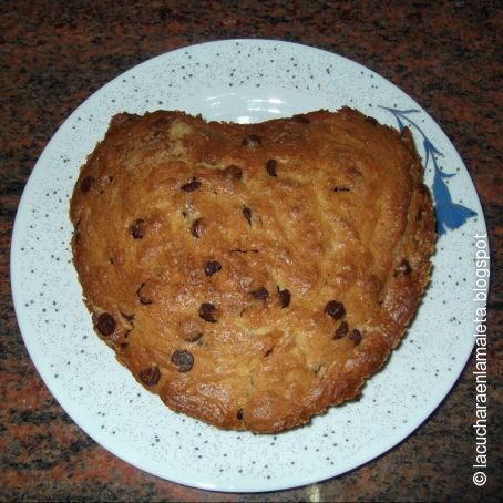Bizcocho con pepitas de chocolate