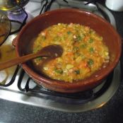 CALDERETA DE BACALAO Y MARISCO - Paso 1