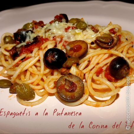 Espaguetis a la Putanesca