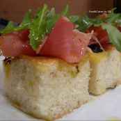 Focaccia con tomates secos, romero y aceitunas negras - Paso 3