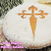 Tarta de Santiago (sin gluten, lactosa, ni azúcar)