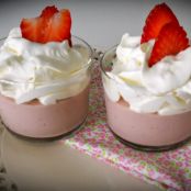 Copa de nata y fresa