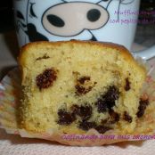 Muffins de vainilla con pepitas de chocolate