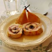 POLLO RELLENO CON PERAS