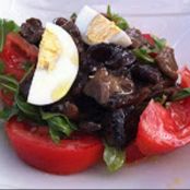 Ensalada de Boletus confitados