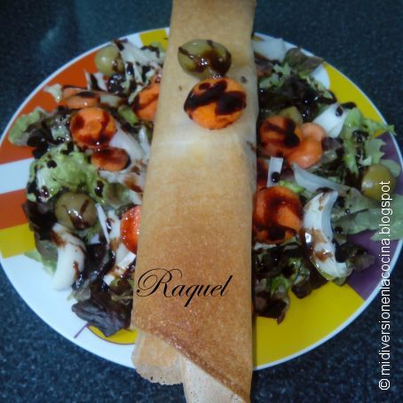 Ensalada con rulo de