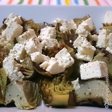 Ensalada de alcachofas confitadas