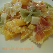 Ensalada de pasta con naranjas. - Paso 1