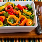 Pimientos asados al microondas (Crucero, pv)