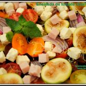 Ensalada de tomate cherry e higos