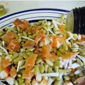 Ensalada de verdinas y salmón ahumado. - Paso 2