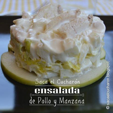 Ensalada de pollo y manzana