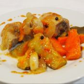 Escabeche de pollo con verduritas