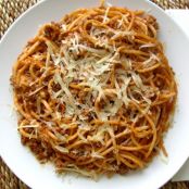 Espaguetis a la boloñesa