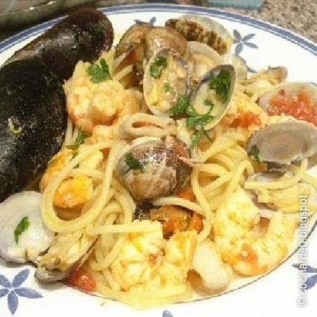 Espaguetis a la marinera