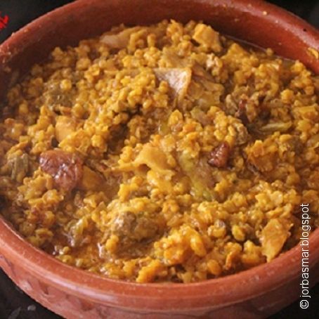 Espelta con sobras de pollo