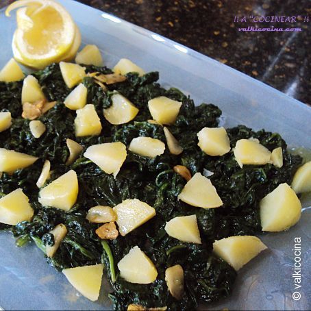 Espinacas rehogadas con patatas