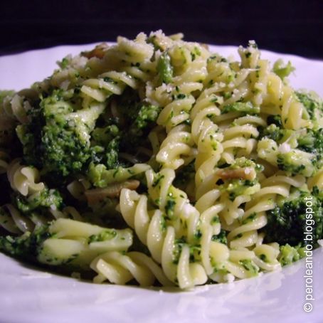 espirales con brócoli