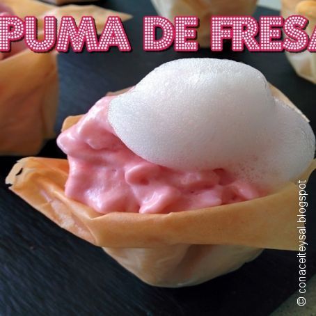 Espuma de Fresas