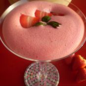 Espuma de fresas