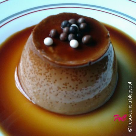 Flan al Chocolate de Almendras