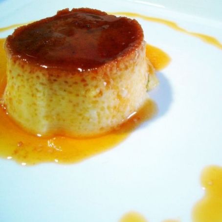 Flan de queso con leche condensada