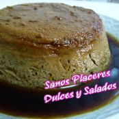 Flan de café sin horno