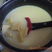 Flan de chocolate blanco. - Paso 1