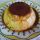 Flan de chocolate blanco.