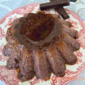 Flan de chocolate.