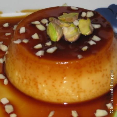 Flan de Chocolate Blanco