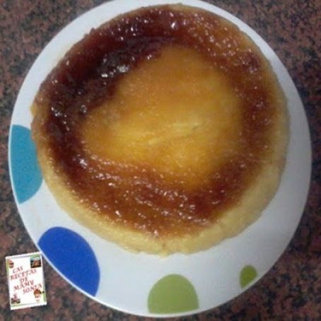 Flan de manzana en microondas