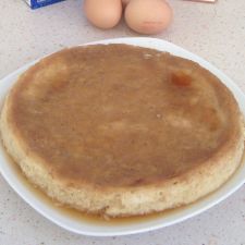 Flan de manzanas