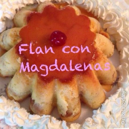 Flan con Magdalenas