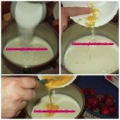 Flan pastelero al horno con fresas - Paso 1