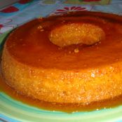 Flan de coco y dulce de leche