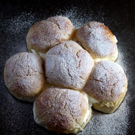 Flor de brioche y nata
