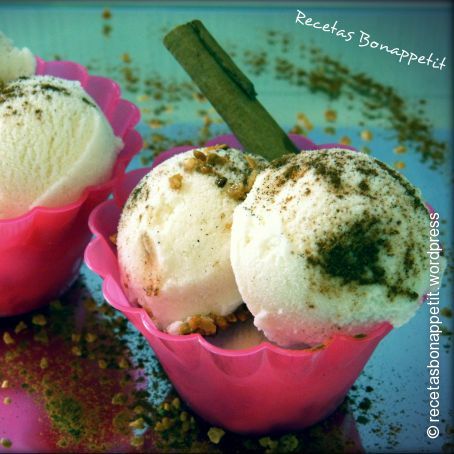 Helado de leche merengada