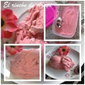 Helado de fresas