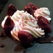 Fresas con crema chantilly