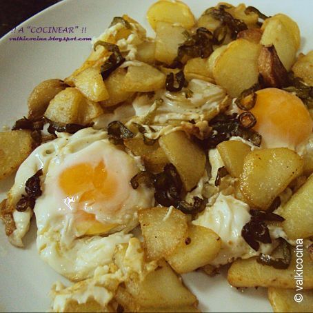 Fritada de patatas con huevo
