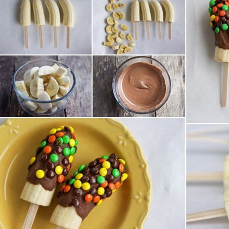 Platanos con chocolate