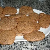 Tejas de nueces y chocolate