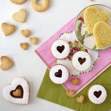 Galletas con fresa y chocolate