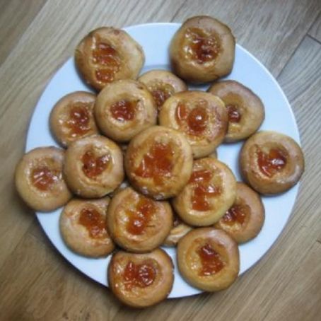Galletas con leche condensada y mermelada de calabaza