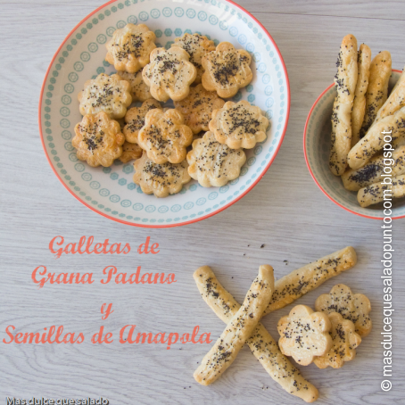 Galletas de Grana Padano y Semillas de Amapola