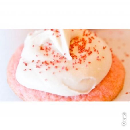 Galletas de tarta de queso y fresa